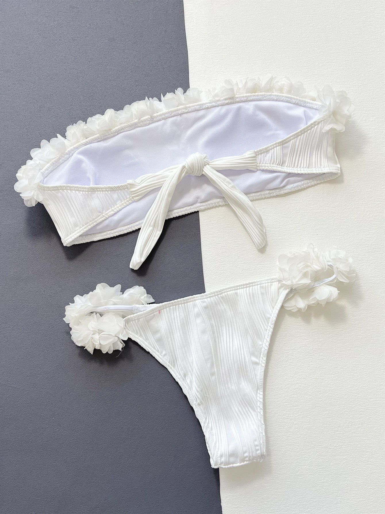 Ruffle Sexy Bikini - Bare Strapless Bra